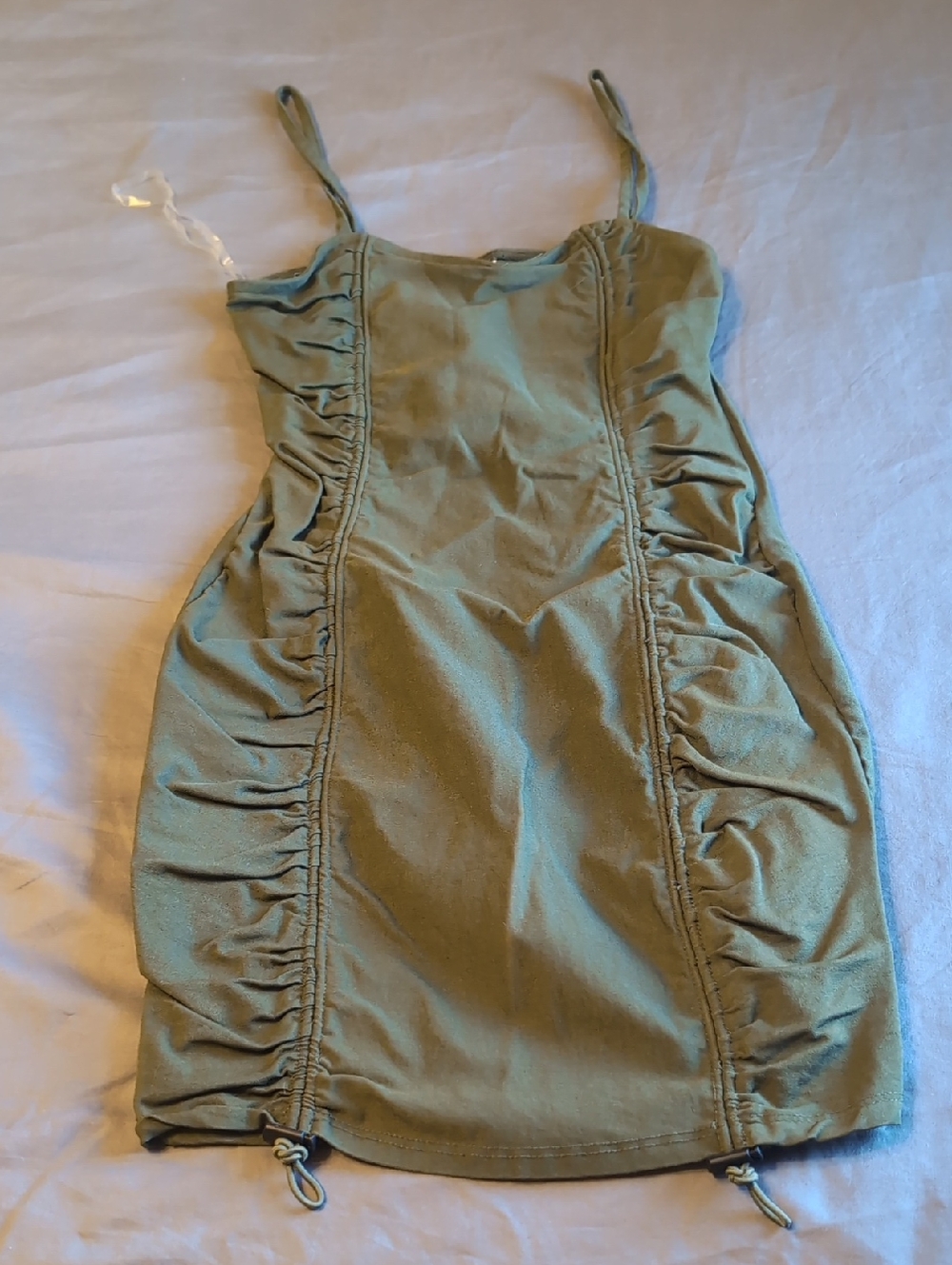 rue21 Olive Green Stretch Mini Dress